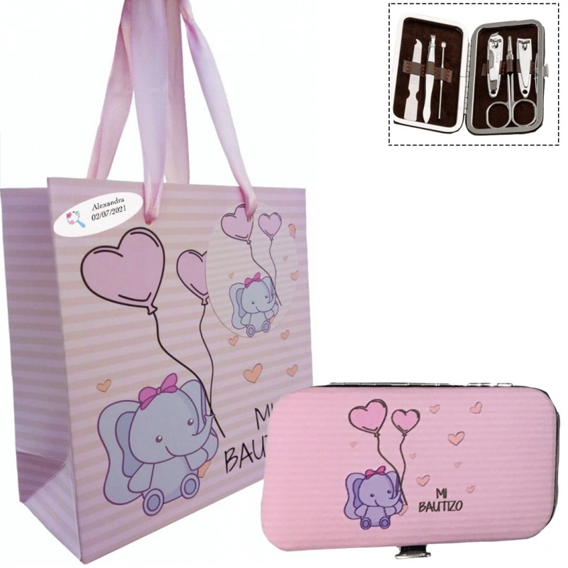 Set para bautizo personalizado