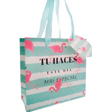Bolsa Flamingo Para Regalos