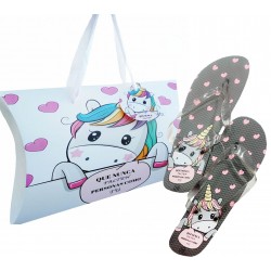 Chanclas Unicornio Con Caja