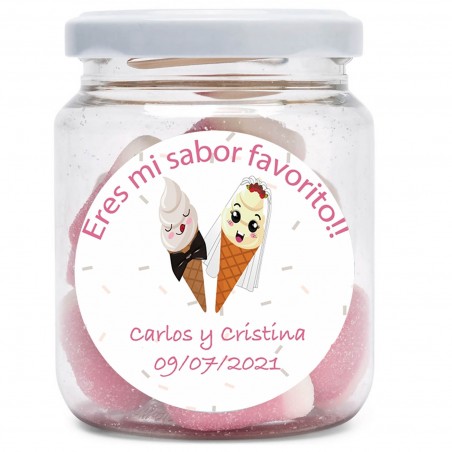 Tarro Para Boda Detalles Personalizados