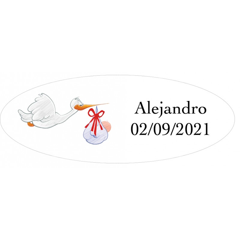 Adhesivos bautizo personalizados