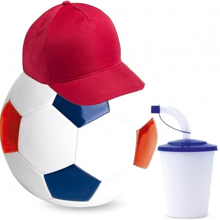 Balón De Futbol Con Vaso Y Gorra Para Niños