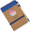 Libreta Azul Con Bolígrafo Y Adhesivo Cumpleaños