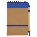 Libreta Azul Con Bolígrafo Y Adhesivo Cumpleaños
