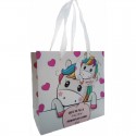 Neceser rosa con espejo y bolsa de unicornio