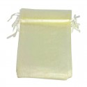 Llavero Bicicleta Azul Con Bolsa Organza Beige