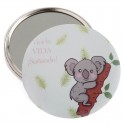 Monedero espejo bolígrafo pintalabios en bolsa koala