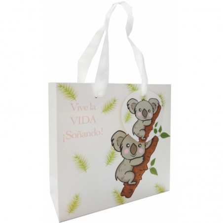 Monedero espejo bolígrafo pintalabios en bolsa koala