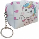 Detalles Unicornio Set Monedero, Espejo y Bolígrafo Pintalabios en Bolsa