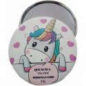 Detalles Unicornio Set Monedero, Espejo y Bolígrafo Pintalabios en Bolsa