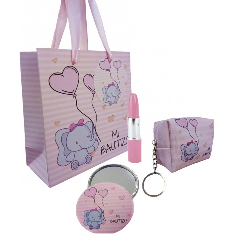 Set Especial Bautizo En Bolsa Con Bolígrafo, Monedero Y Espejo Set Especial Bautizo En Bolsa Con Bolígrafo, Monedero Y Espejo
