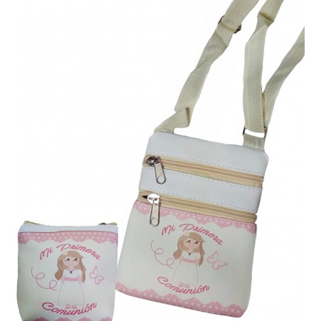 Bolso Bandolera Con Monedero Para Comunión