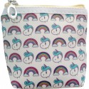 Set de regalo en bolsa estampada unicornio con boli espejo y monedero