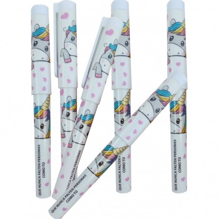 Detalles Unicornio Monedero y Bolígrafo en Bolsa