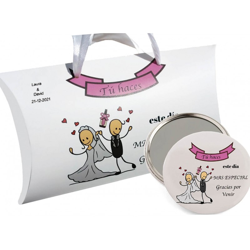 Espejo Y Caja Personalizada Para Bodas Espejo Y Caja Personalizada Para Bodas