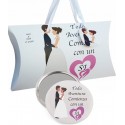 Espejo Con Frase En Caja Personalizada Para Boda