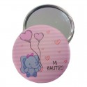 Espejo En Cajita Personalizada Para Bautizo