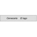 Adhesivo transparente rectangular para negocios
