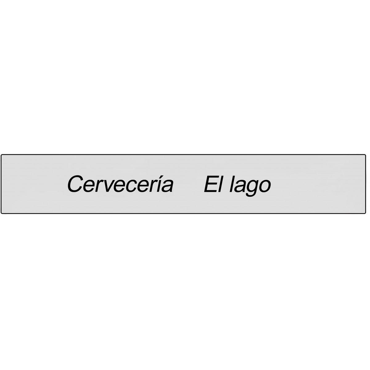Adhesivo transparente rectangular para negocios