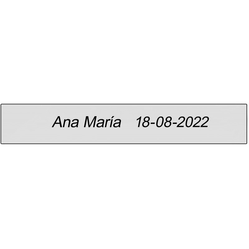 Adhesivo Rectangular Transparente Con Nombre Y Fecha Adhesivo Rectangular Transparente Con Nombre Y Fecha