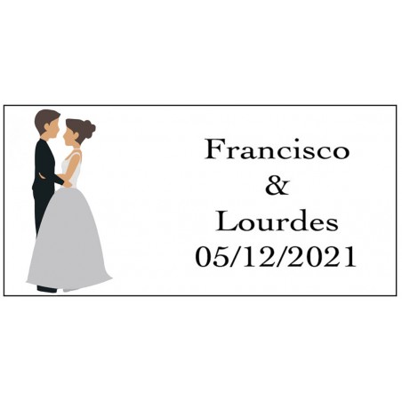 Adhesivo Toda Aventura, Personalizado Para Las Bodas