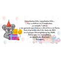 Invitación Koala Personalizada Para Cumpleaños