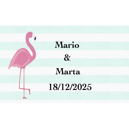 Adhesivo Flamenco, Personalizado Para Bodas