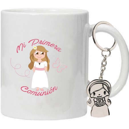 Taza Comunión Con Llavero
