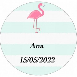 Monedero Flamencos Personalizado Y Presentado En Bolsa Con Flores