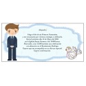Invitación Comunión Niño Personalizado