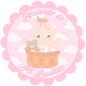 Adhesivo para bautizo niña