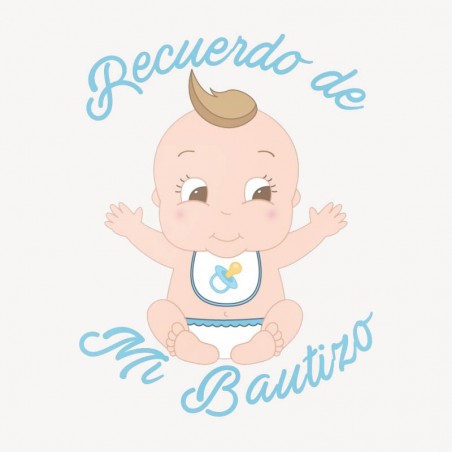 Adhesivo Bautizo Niño