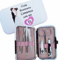 Set De Manicura Boda Personalizado Con Caja Y Frase