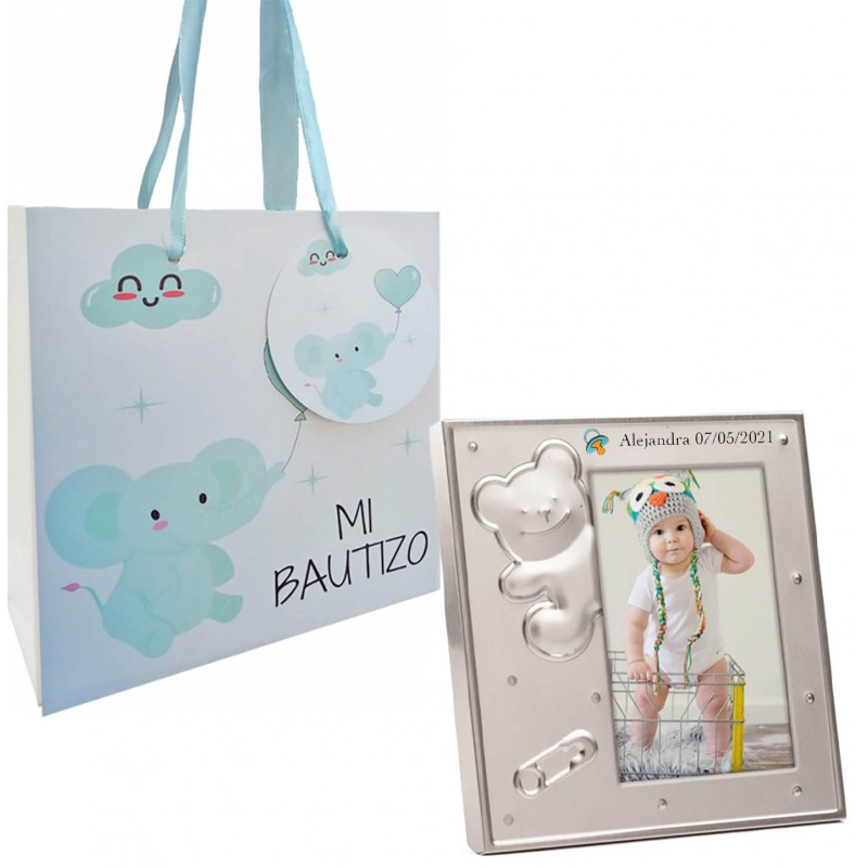 Marco Fotos Bautizo Personalizado Con Bolsa Marco Fotos Bautizo Personalizado Con Bolsa