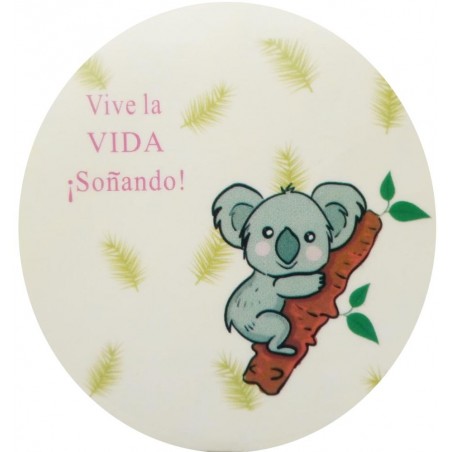 Marcador colores koala con lápiz y bolsa de organza