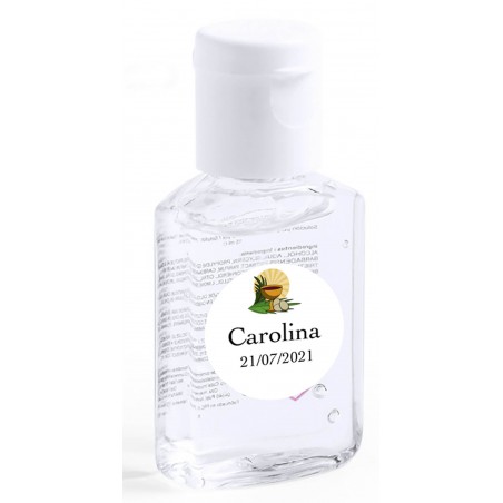 Gel hidroalcohólico personalizado con adhesivo comunión