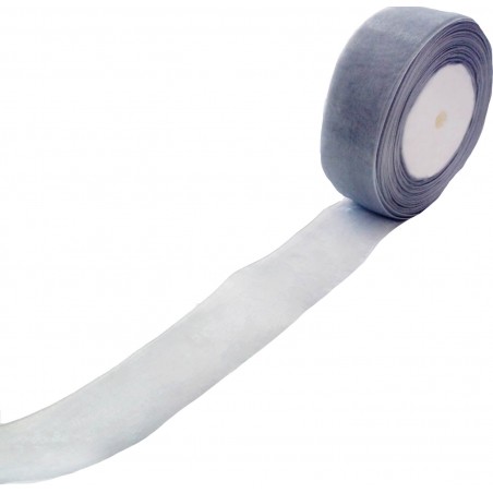 Cinta Organza Color Plata