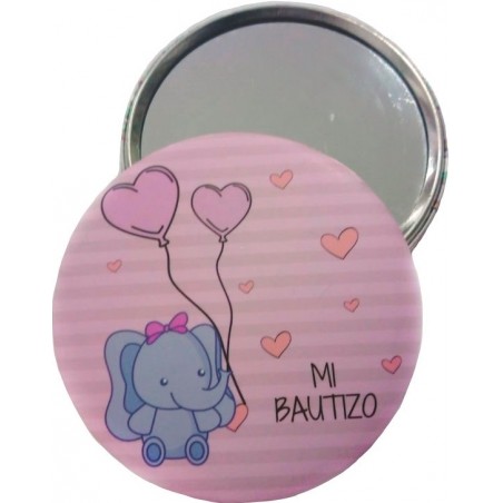 Pack de gel hidroalcohólico personalizado y espejo en caja