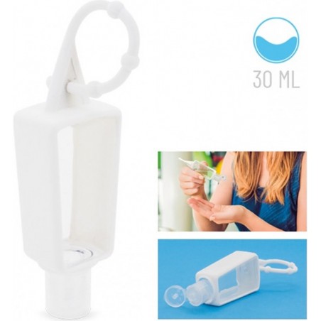 Bote de gel hidroalcohólico rellenable con bolsa de organza para comunión de niña personalizada