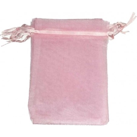 Gel hidroalcohólico personalizado con adhesivo comunión en bolsa de organza