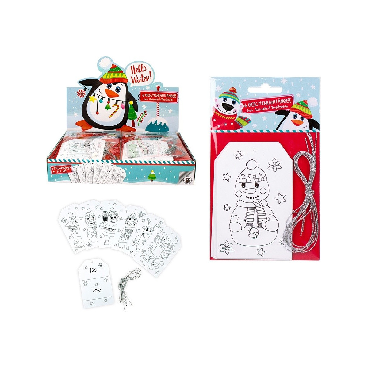 Pack de tarjetas navideñas personalizables para niños