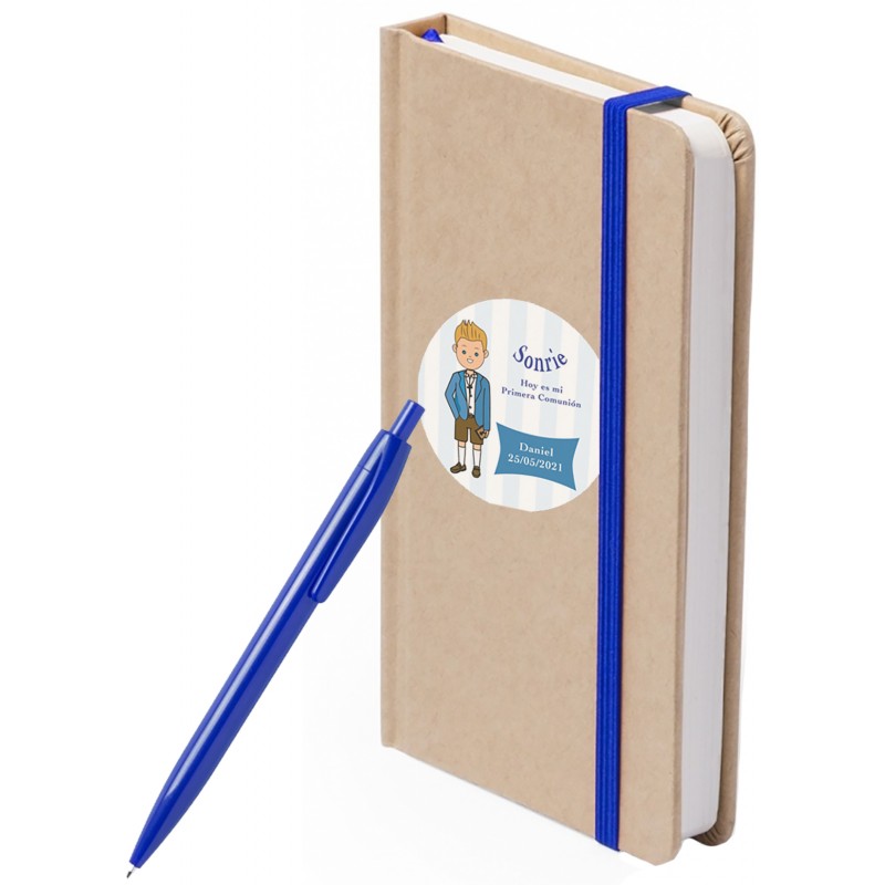 Libreta Y Bolígrafo Personalizada Para Comunión Niño Libreta Y Bolígrafo Personalizada Para Comunión Niño