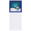 Pack Libreta Imantada Azul Y Adhesivo Navideño