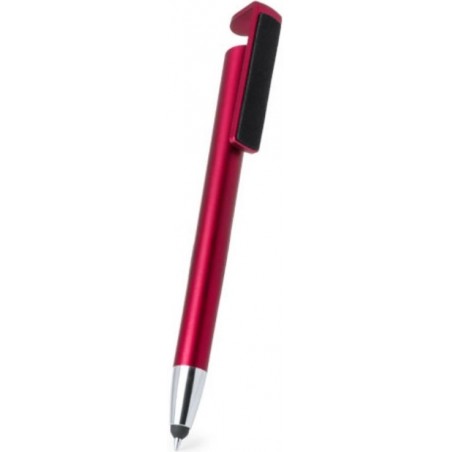 Bolígrafo con soporte y puntero rojo navideño personalizable