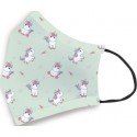 Mascarilla higiénica unicornio reutilizable para niños