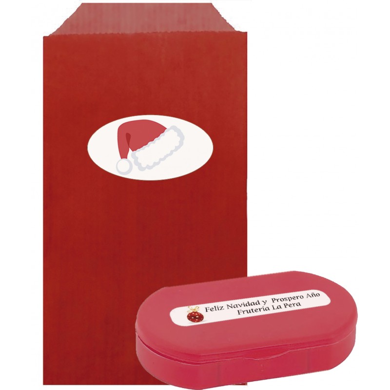Pastillero Rojo Con Sobre Personalizado Para Navidad Pastillero Rojo Con Sobre Personalizado Para Navidad