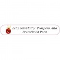 Pastillero rojo con sobre personalizado para navidad
