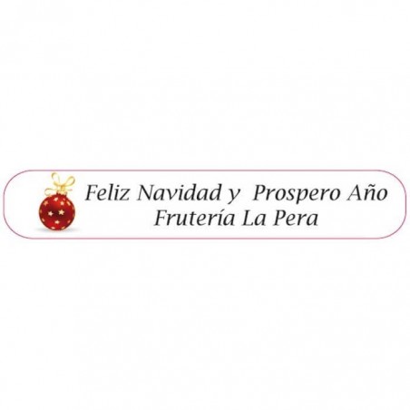 Pastillero rojo con sobre personalizado para navidad