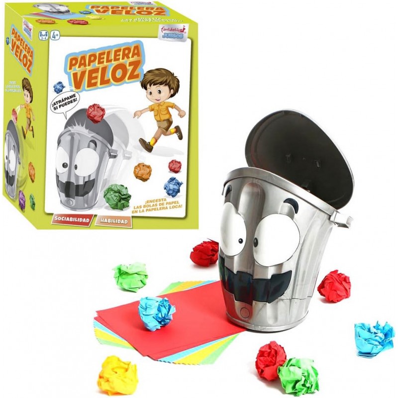 Juego papelera loca y veloz