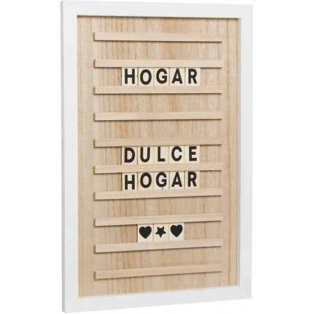 Panel De Madera Para Mensaje 60 Letras